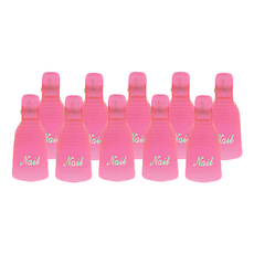 네일 쏙오프 클립, 10개, 핑크