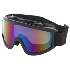 滑雪護目鏡, 黑框藍彩膜 (加棉), 1