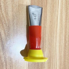 不鏽鋼鴨嘴型膠槍嘴 結構膠適用, 1個, 可拆卸40mm1個款