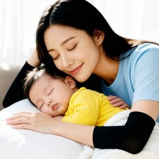 닥터코어런 베이비랩 출산팔꿈치보호대 1쌍, 1세트, 블랙