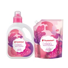 [더블하트] 유아섬유세제+섬유유연제 2개세트선택, 1개