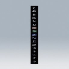 (JLS) 액정온도계 5매 1셋트 (10도~40도) 구름발생 실험세트용 (초등 5학년 교과물품)