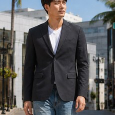 김영주 남성 엠보스 콤비 냉감 블레이저 자켓 K3SMJK5513