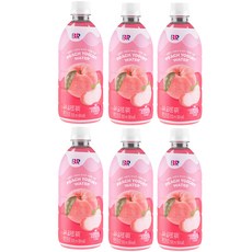 baskiN robbiNs 蜜桃優格風味水, 500ml, 6瓶