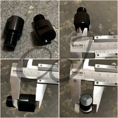 CJ Ebike 增高減震轉換器：後避震方轉圓頭，提升騎乘舒適度與穩定性, 1個, 黑 Black 增加+2cm