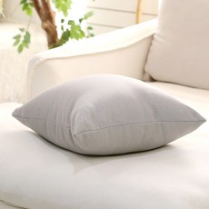 고급 쇼파쿠션(솜포함) 루비온 쿠션 40X40 북유럽 소파 쿠션커버, 고급라이트그레이