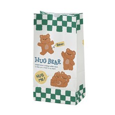 각대봉투(몽실곰체크)미니(#4)_VS, 50개, 127 x 80 x 248 (mm)