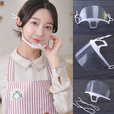 투명 위생 마스크 조리 급식 주방용품 배식, 02.연예인 마스크 1매-그레이