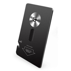 차량용 망치 카드형 안전벨트 절단 비상탈출 유리창깨기 비상용 망치 안전용품, 블랙, 1개