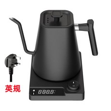 跨國智慧恆溫鵝頸手沖壺，食品級不鏽鋼內膽，精準控溫，適用110v/220v電壓, kt10英规 台, kt10英规 台