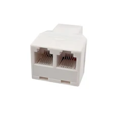 6P6C 전화 3방향 커넥터 RJ25 RJ11 직결형 분배기 1대2 변환, 01 5PCS