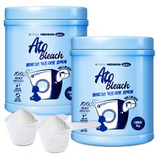 폴메디슨 키즈 아토 표백제 1kg + 계량스푼 세트, 2개