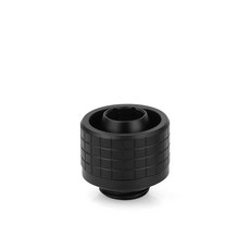 Thermal Grizzly DeltaMate ST16 소프트 튜브 수냉 압축 피팅 - G0.6cm(1/4인치) 스레드 CNC 가공 황동 매트 블랙 널링 압축 링 10mm, ST 16