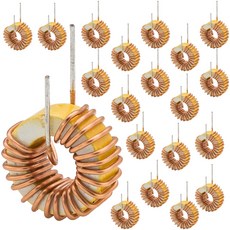 DIYHz 20Pcs 22uH 3A 토로이드 인덕터 DIY 전자 회로 스위칭 전원 공급 및 필터 회로에 적합한 구리 와이어 권선, 47uH 3A