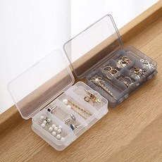 칸막이함 플라스틱함 블랙 악세서리함 액세서리 2단 보관함 반지보관함 gui+740tn