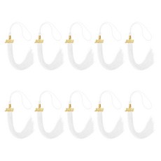 학사 가운 의식용 캡 장식과 호환되는 10Pcs 2026 기념 졸업식 태슬 인조 실크 태슬 참, White