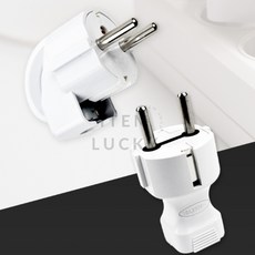 ITEM LUCKY 접지 콘센트 플러그 교체용 2구콘센트, ㄱ접지, 1개