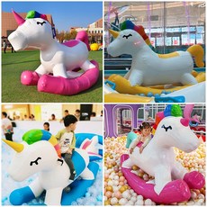 에어바운스 운동회 레크레이션 워크샵 장애물 점프매트, 6 흔들 목마 2m (색상 변경 가능)