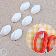 화이트 벽걸이 옷걸이 6P 주방걸이 벽걸이행거 6개입행거