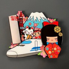 삿포로 마그넷 일본 오키나와 냉장고자석 기념품, 일본 레드 소녀