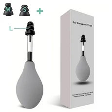 귀 압력 도구 휴대용 귀 압력 완화 흡입 장치 3 가지 크기의 귀마개 머리 통증을위한 내부 귀 압력 완화 도, 01 Gray