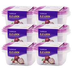 락앤락 이지락 간편용기 밀폐용기 정사각 610ml 2P, 단품, 6개