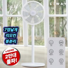 리웨이 스탠드 리모컨 선풍기 저소음 가정용, 리웨이 리모컨 선풍기 더블모드