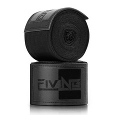 FIVING 복싱 핸드랩 권투 밴디지 450cm손목붕대, 1세트, 블랙
