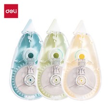 deli 修正帶 學生專用, JX118簡系大米數修正帶5mm*40m 混 個, 1套