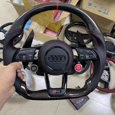 奧迪Audi A3/A4/A5/A6/A7改裝R8方向盤總成 經典賽車方向盤, R8-A-12, 1個