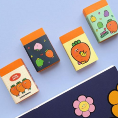 [어반굿즈] 매우 잘 지워지는 당근 디자인 지우개 낱개 6개 한세트, 1세트