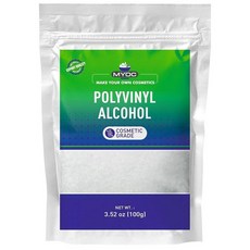 Myoc 폴리비닐 알코올 –100g(3.5온스) 폴리비닐 알코올 핫 PVA 핫 폴리비닐 알코올 미세 과립 스프레이용 폴리비닐 알코올 필름 형성 폴리비닐 알코올 PVA
