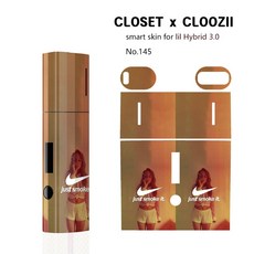 릴 하이브리드3.0 lil Hybrid 호환 궐련형 스킨 스티커 케이스, 1개, 저스트스모크(145)