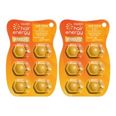 마카리조 키위 비타글리츠 헤어비타민 캡슐 헤어에센스 모발윤기 케어 손상모 헤어세럼, 12개, 1ml