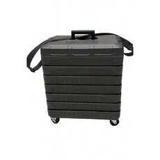 分層式工具箱 可拆卸層板滑輪收納箱, 1套