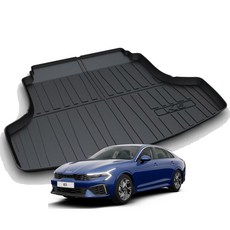 리얼핏 3세대 K5 DL3 (19년~현재) 3D 논슬립 TPE 트렁크매트 [호환], 카본블랙