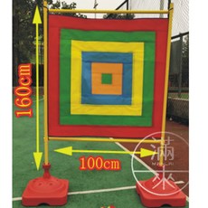 客滿來 投擲靶 黏靶道具 感統訓練 趣味運動會 親子戶外活動, 1個, 大號黏靶框架送10個球 BADJ