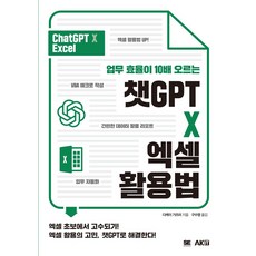 업무 효율이 10배 오르는챗GPT X 엑셀 활용법, AK커뮤니케이션즈, 다케이 가즈미 저/구수영 역