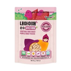 韓國嬰兒米餅系列 (米餅/米棒) 無添加寶寶零食 6個月以上, Naeiae米圈圈-地瓜, 40g, 1個