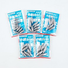 일산 납추 구멍추 구멍봉돌 다운샷 0.8호, 9개