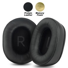 Haylou S30 S35 S40 ANC 교체 용 이어폰 패드 이어 패드 메쉬 천 메모리 커버 스폰지 소프트 단백질, [07] Leathers Black