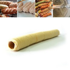 뉴테크 소세지케이싱 18~30mm 콜라겐 소세지 수제소세지 돈장, (아이보리) 18mm, 1개