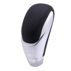 자동차 기어 변속 손잡이 가죽 기어 시프트 헤드 MAZDA 3 5 6 8 CX5 CX-5 CX7 CX-7 CX-9 레버 시프터 스틱, 무광택 실버 &amp; 블랙