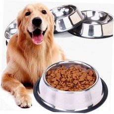 [roder]스테인레스 강아지식기 애견식기 개밥그릇 스텐식기 애견용품, 1개, ★L