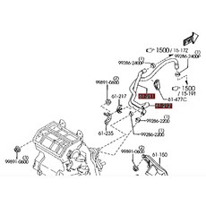 【JT馬自達原廠】MAZDA6 2.3 05-07 正廠 熱風箱水管 熱水管, 1個, 熱風箱-出水口(61-211)