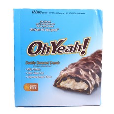 OhYeah! 蛋白棒餅乾焦糖緊縮, 12件, 85克