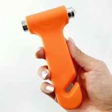 차량안전 차량용망치 투인원 다용도 차량용 긴급구호 미니망치 해머 차량비상 탈출해머, 1개