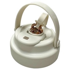 茶倉陶瓷保溫杯專用玻璃吸管 彎管設計 易清洗, 奶霜白, 1個