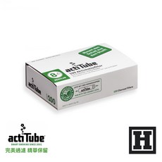 [H Market] 德國原裝 actiTube 活性碳 濾嘴 捲煙 Joint, 1個, 8mm 標準版本「100支入」