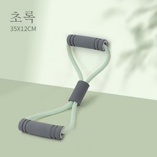 8자 텐셔너 오프숄더 미배신기 가정용 헬스 스트레치 스트랩 스트레칭 요가 기구 팔자 텐셔너줄, 녹색 표준, 1개